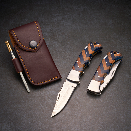 Personalized Damascus Knife