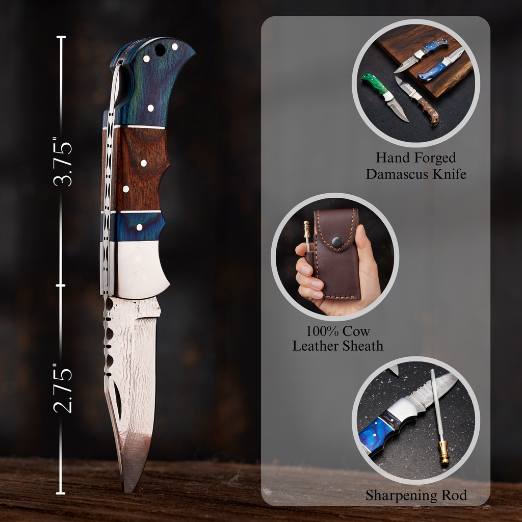 Personalized Damascus Knife